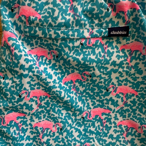 Chubbies Pink and Blue Flamingo swim trunks Shorts men’s M - Picture 2 of 2